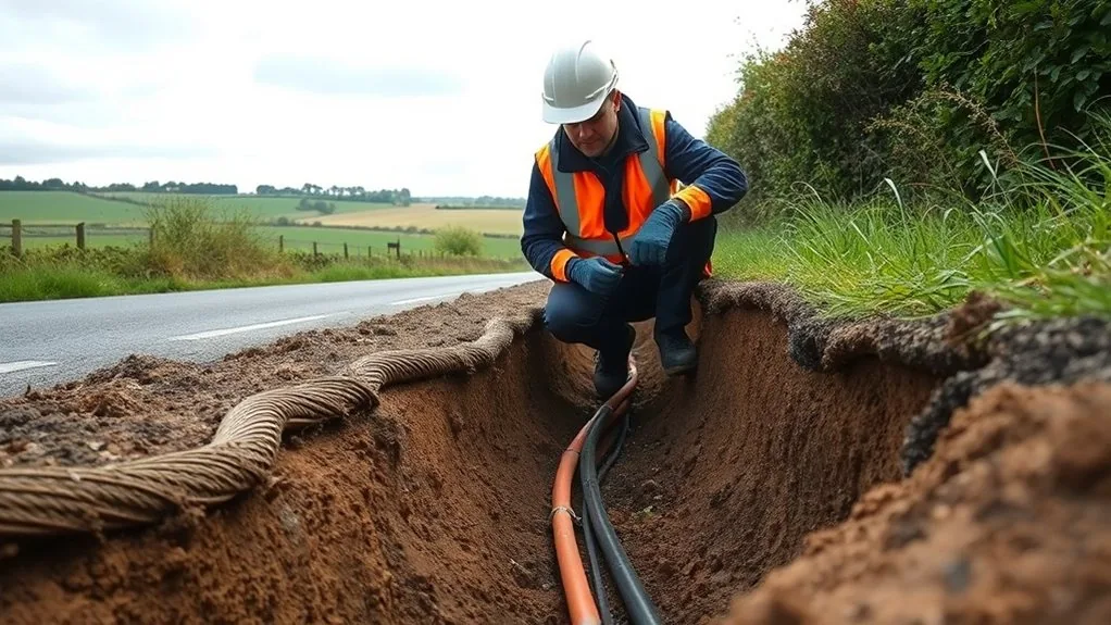Underground Cable Installation in Dover | Buried Power & Data Lines